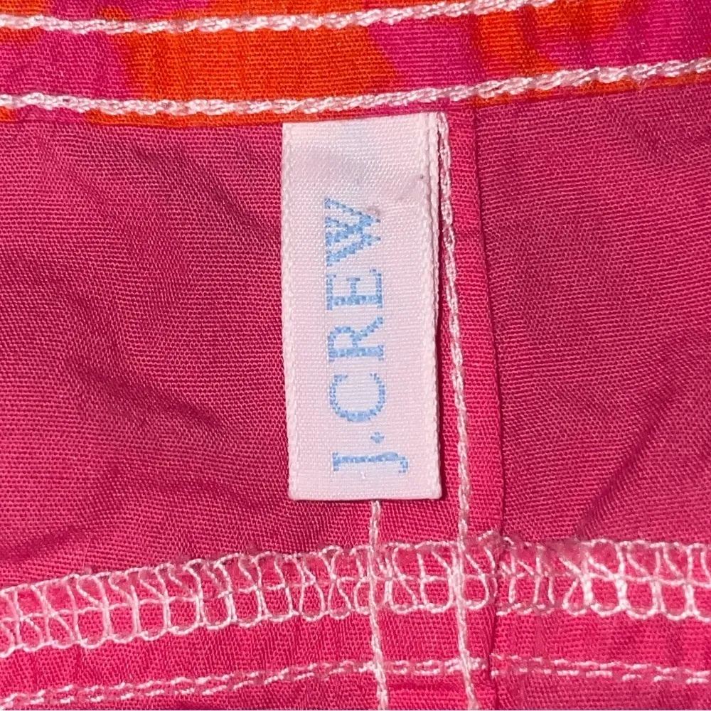 J. Crew Low Rise Cargo Mini Skirt Y2K Medium Pink Sporty Vintage Micro Nylon - Image 6