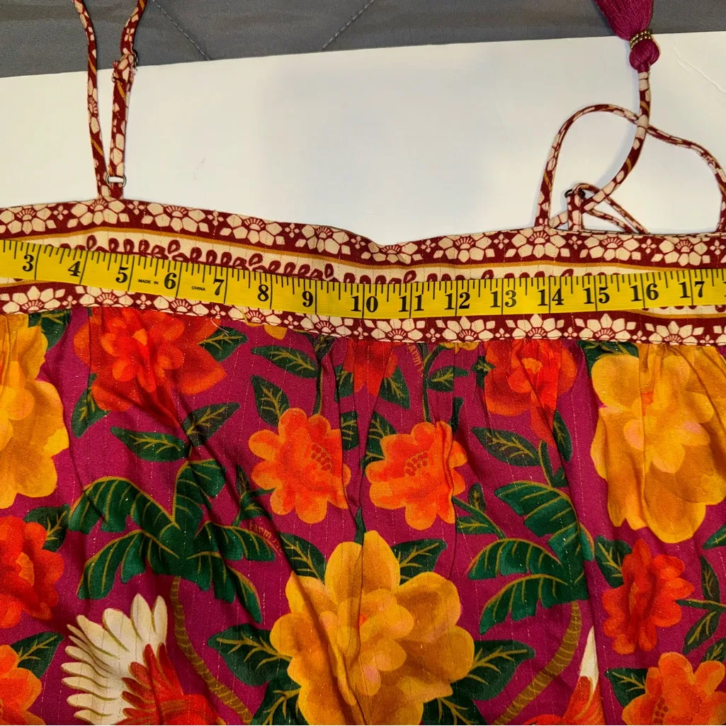 Farm Rio Magic Forest Sleeveless Crop‎ Top size M - Image 8