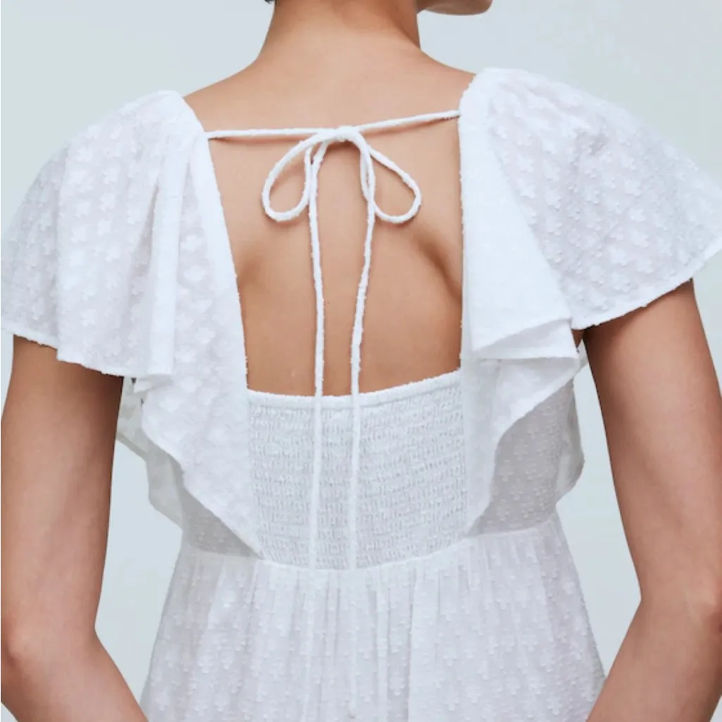 Madewell White cotton dress nwt 8 - Image 4