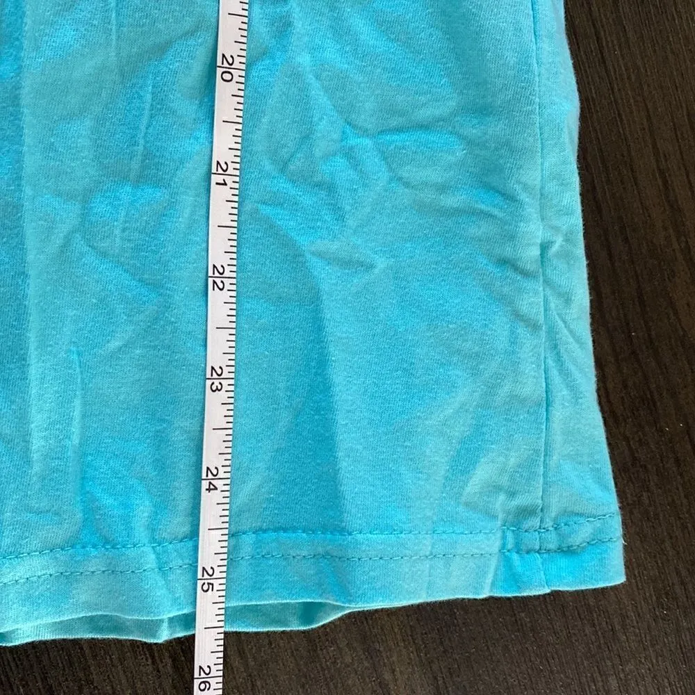 Hype blue green Kiss kiss graphic t shirt large shirt sleeve Blue - Image 8