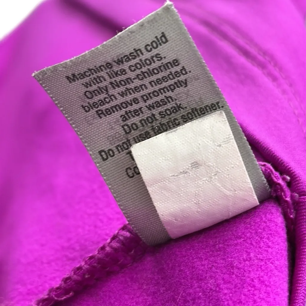 Champion Athletic Fitted Fuchsia Long Sleeve Fleece Lined Mock Neck Shirt XL - Image 10