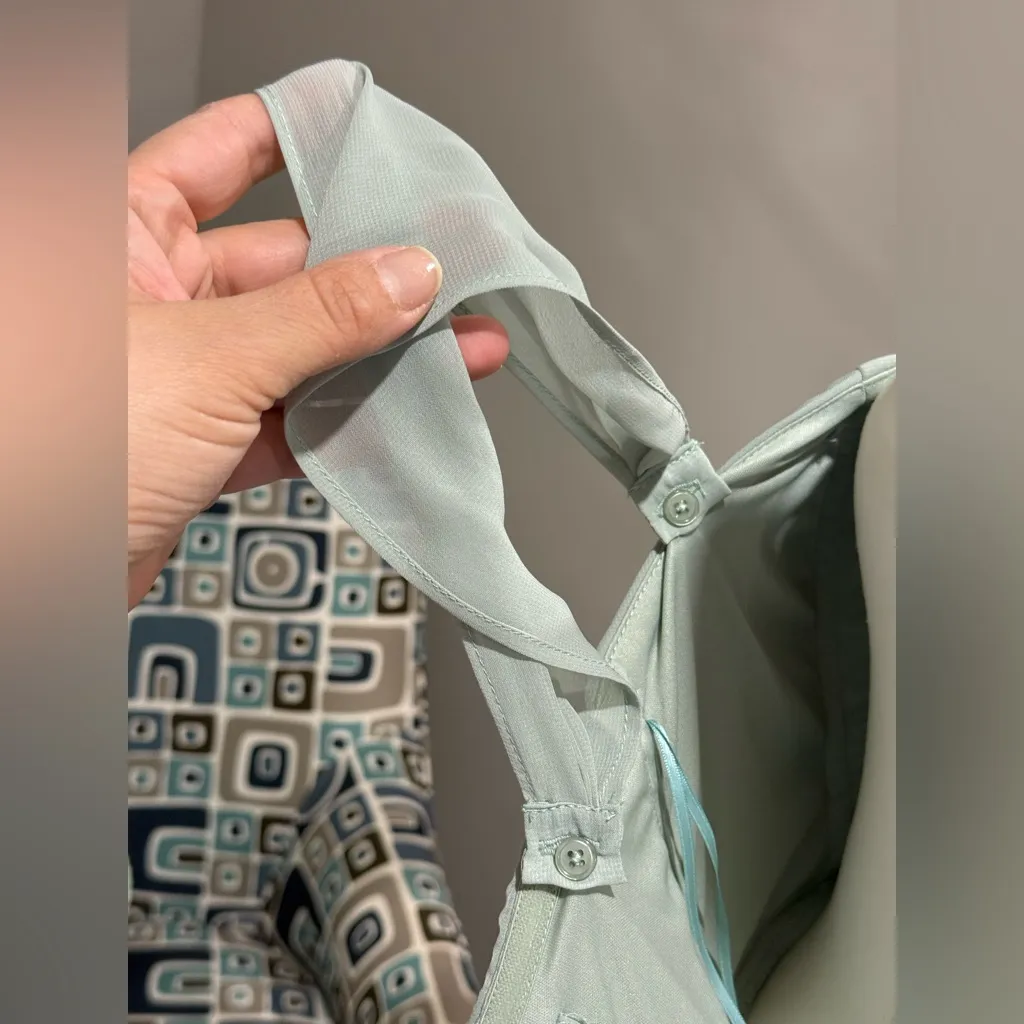 Birdy Grey Women's August Convertible Dress Chiffon Sage Size S NWT - Image 11