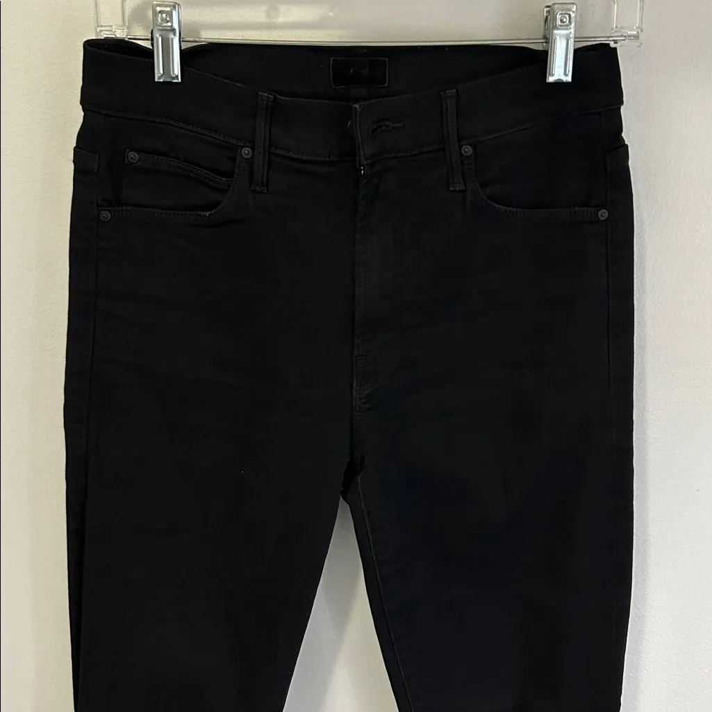 Mother The Stunner Double Zip Ankle Step Fray Not Guilty Black Size 27 - Image 7