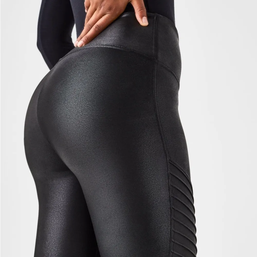Spanx Faux Leather Moto Leggings - Image 4