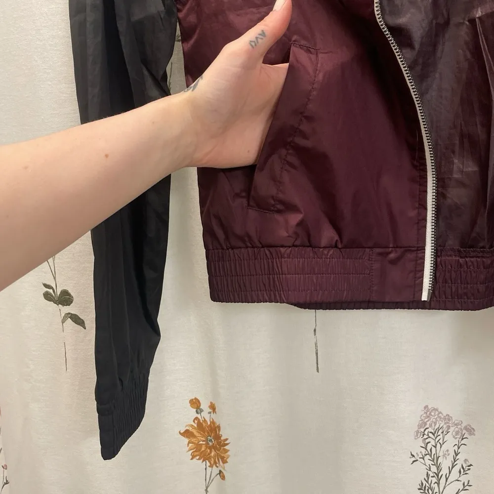 Empyre Color Block Floral Windbreaker Black - Image 5