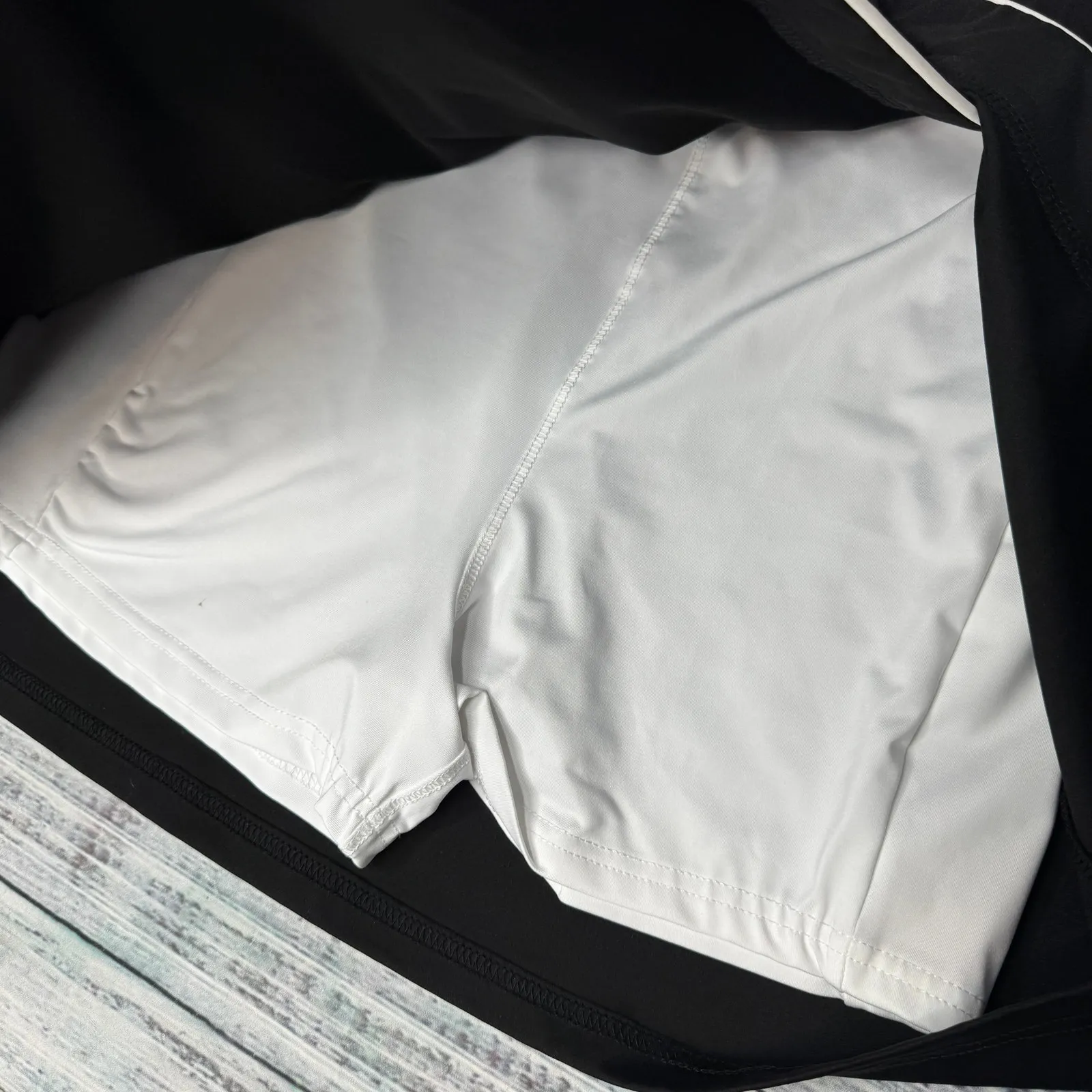 White Birch Black Label Black Athletic Skort Lg - Image 2