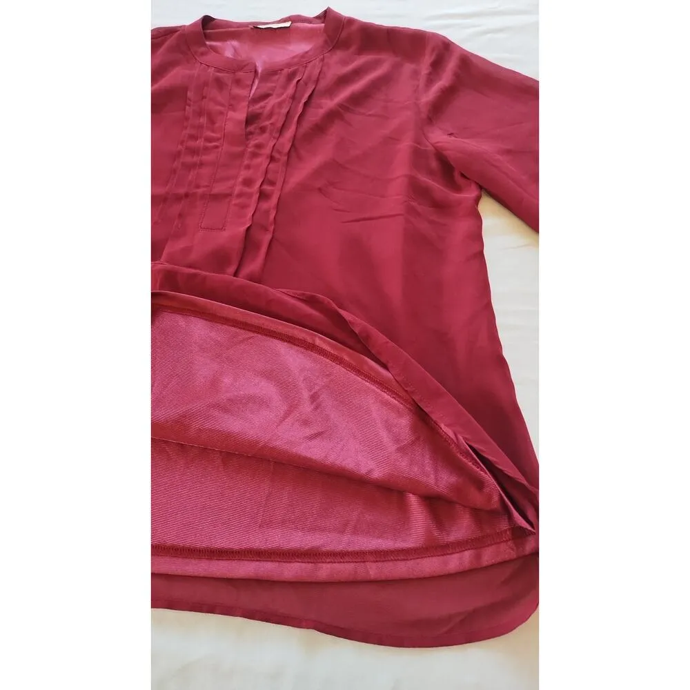 Timeson Women elegant Burgundy 3/4 Sleeve V - Image 12