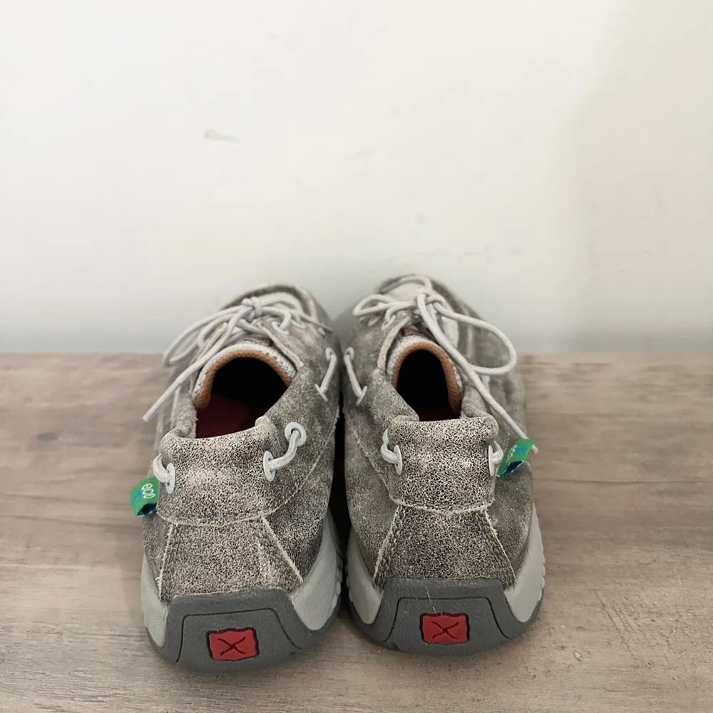 Twisted X Casual Shoes Women CellStretch Lace Weave Gray WXC0007 teal canvas 6.5 - Image 4