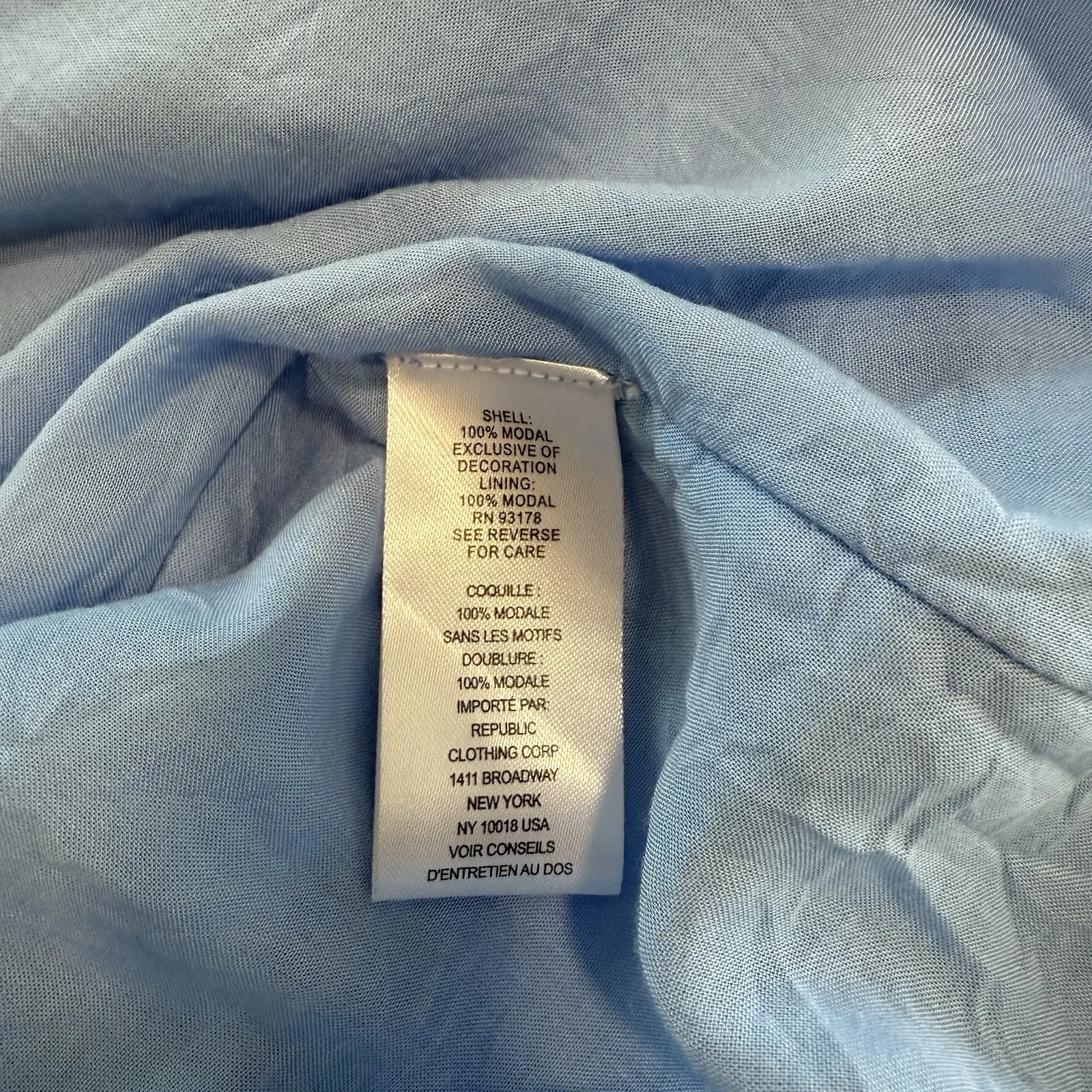 House Of Harlow 1960‎ Light Blue Tiered Ruffle Babydoll Dress Size LARGE - Image 12