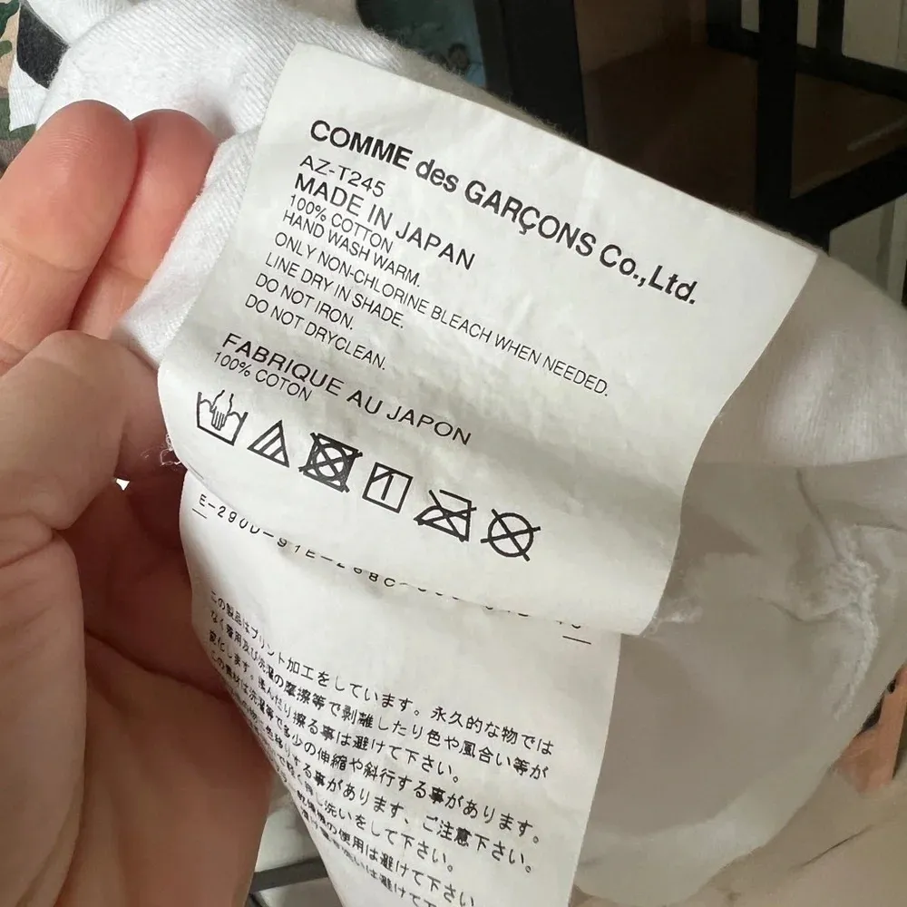 COMME des GARCONS PLAY Camouflage Double Heart Tee short sleeve heart tshirt Red - Image 6