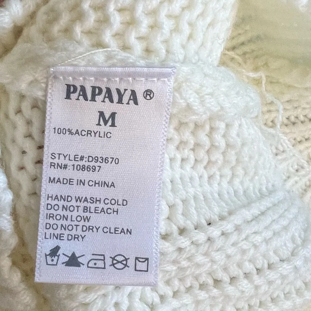 Papaya Cold‎ Shoulder Sweater - Image 8