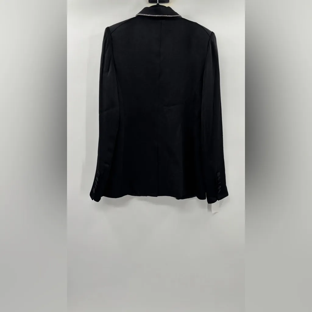 VERONICA BEARD Jagger Crystal Trim Dickey Blazer Jacket in Black Size 2 - Image 14