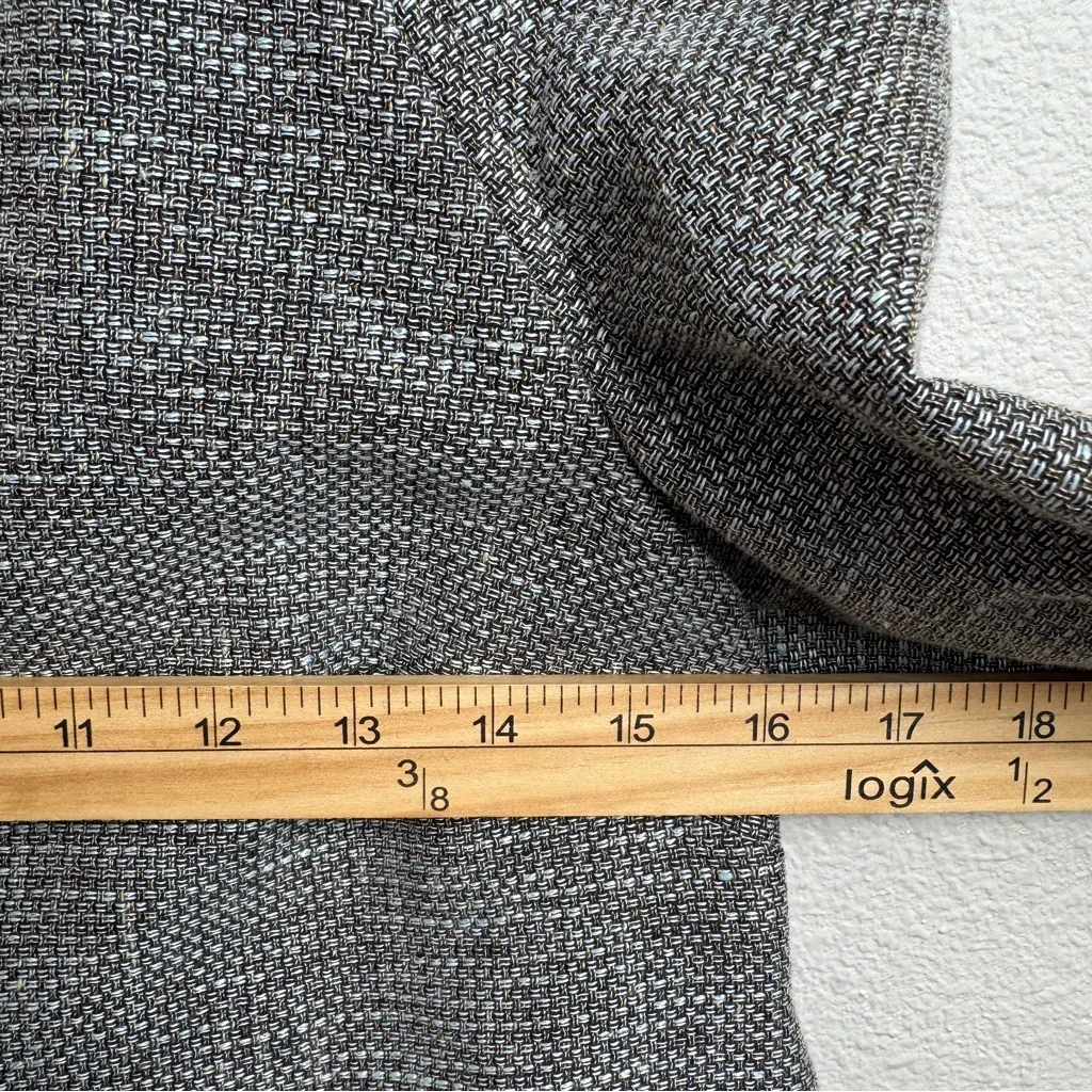 J Jill Linen Blend Cropped Blazer Jacket Size XXS can fit Small New With Tags Gray - Image 8