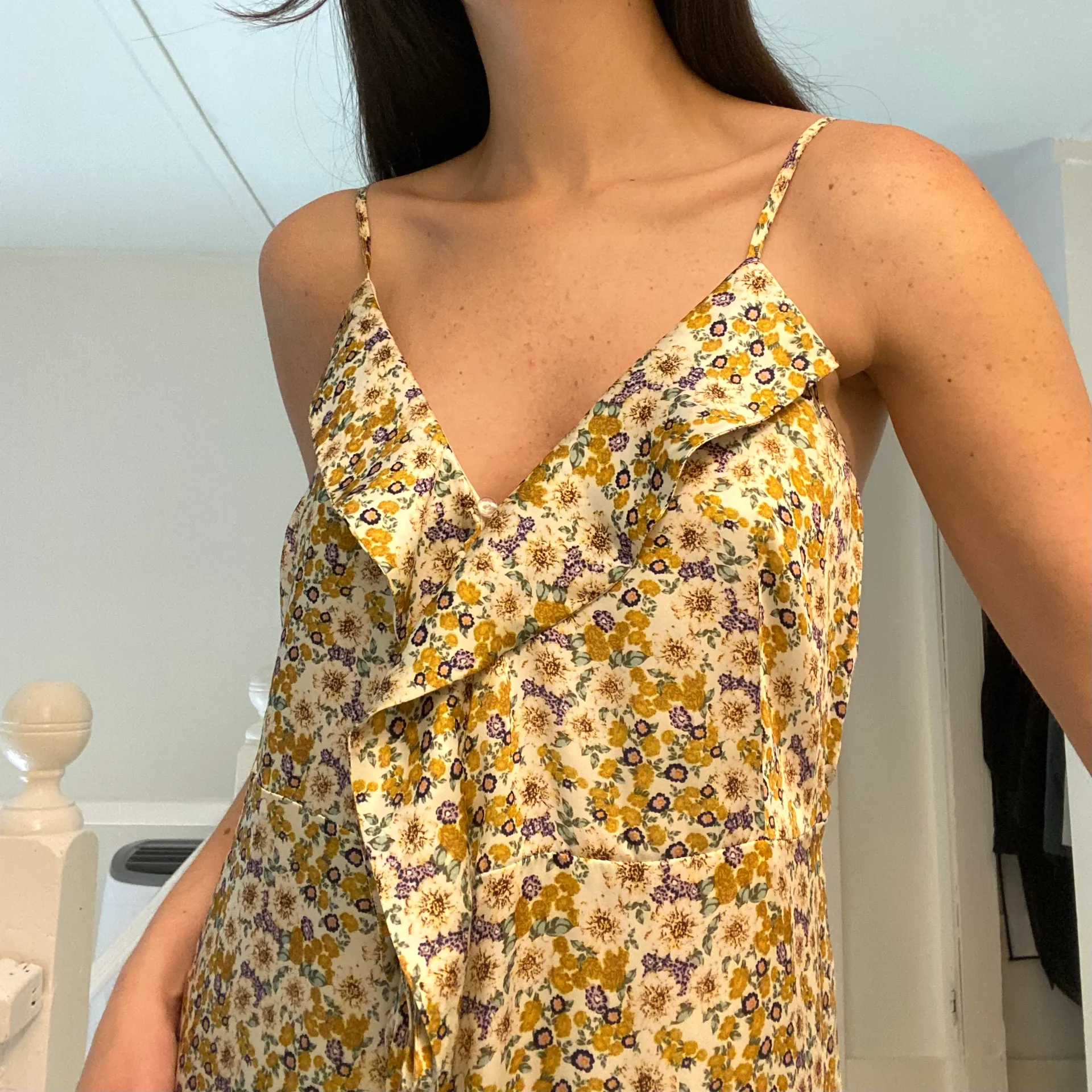 Peyton Floral Midi Dress in Meadow NWT - Image 4