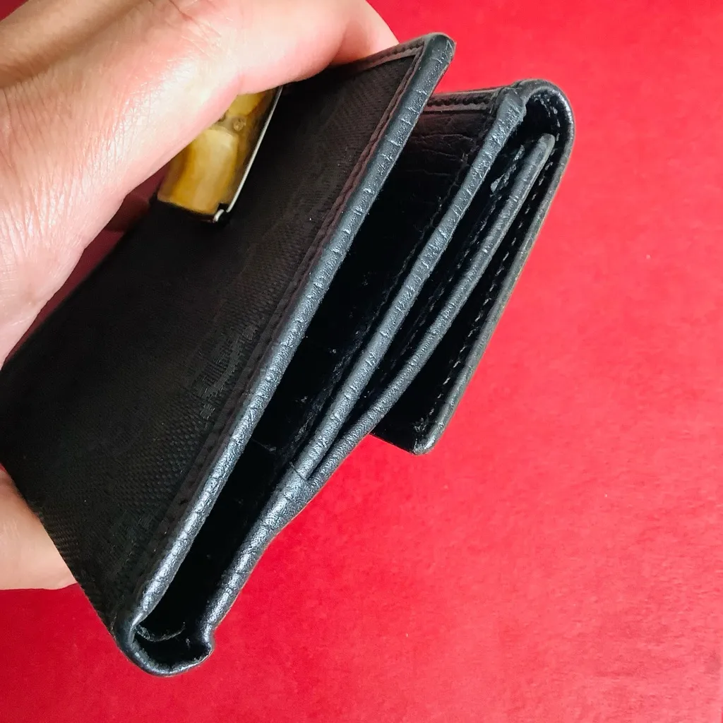 Authentic GUCCI bamboo clasp wallet 💵💶💴 - Image 13
