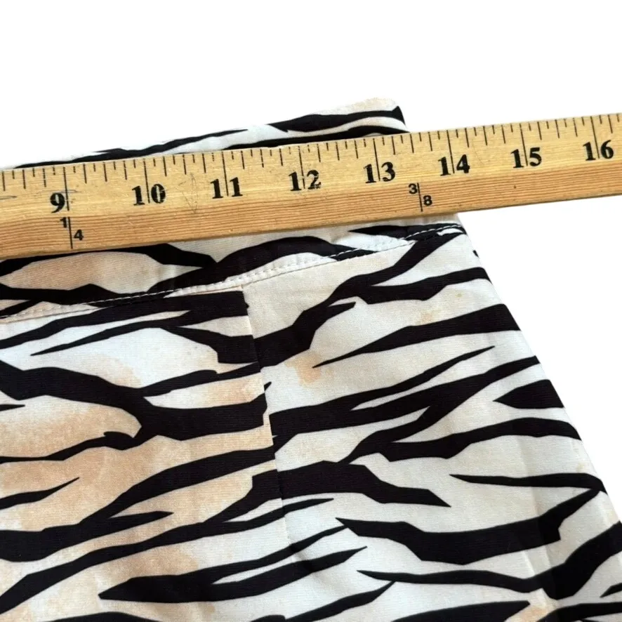 NWT White Fox Places to Go Mini Skirt Sz S Zebra Print Clubbing Going Out Baddie - Image 2