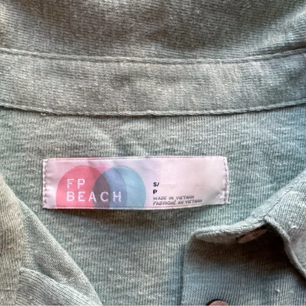 FP Beach Free People Oversized Button Down Tunic Shirt - Small - Image 10