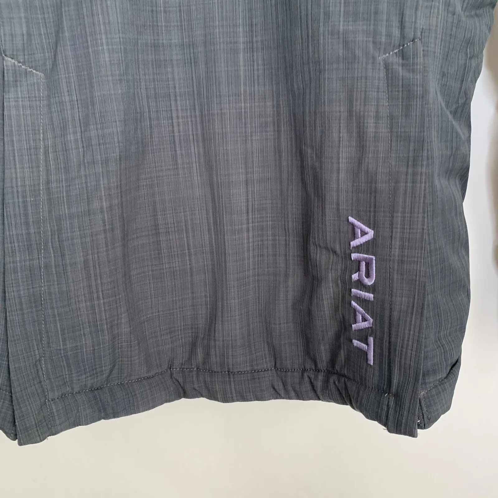 Ariat Highland Ladies Jacket Lava Beach Grey Lavender Womens Small Equestrian - Image 5