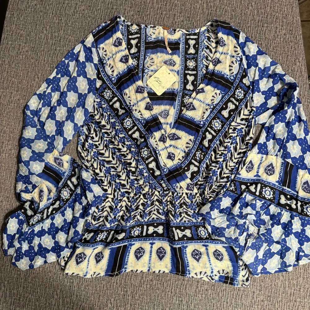 Free People Rosalie Wrap Top - Image 4