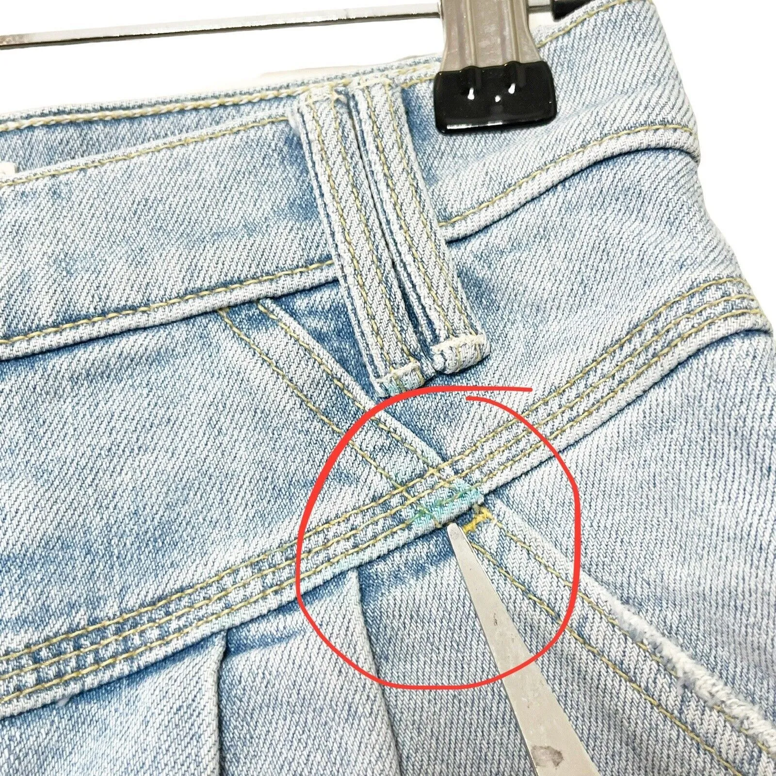 MOTHER Pleated Peg Jeans Thanks Again Wash Women’s Size 25 High Rise Cropped Blue - Image 13