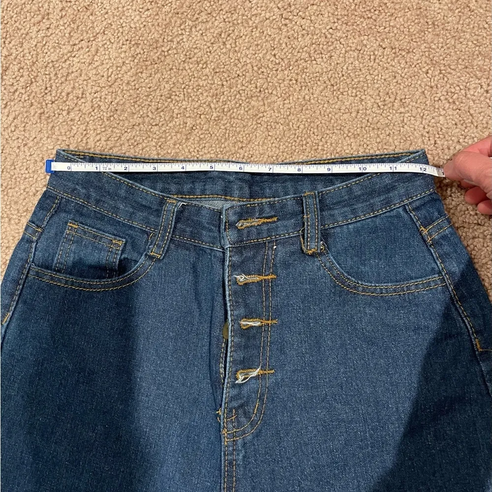 SHEIN Denim Button-up high-waist Wide Leg Jeans - Image 7