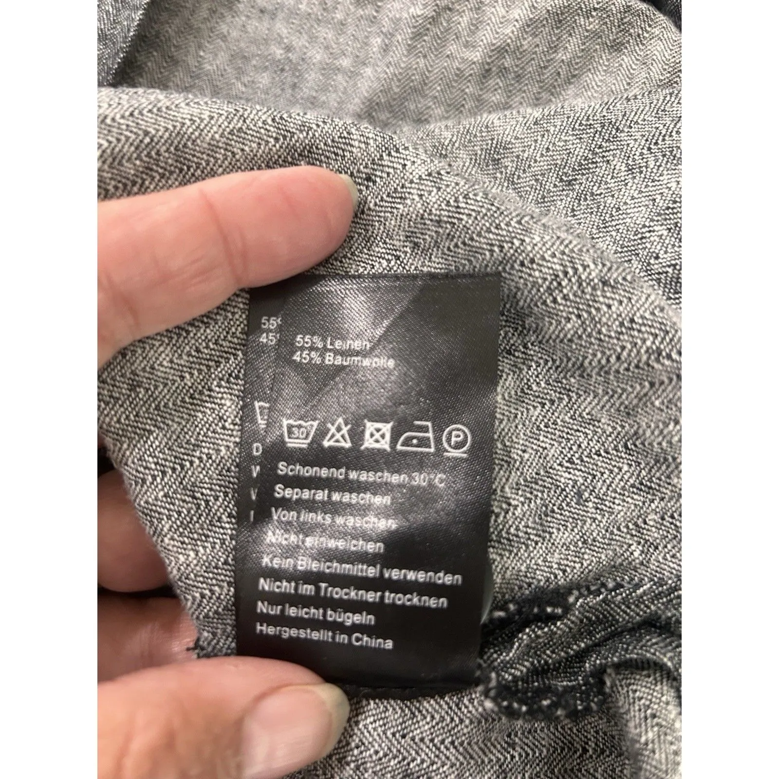 Women’s Masai Jo Jacket Black Medium Linen Cotton Blend Minimalist Lagan Look - Image 5