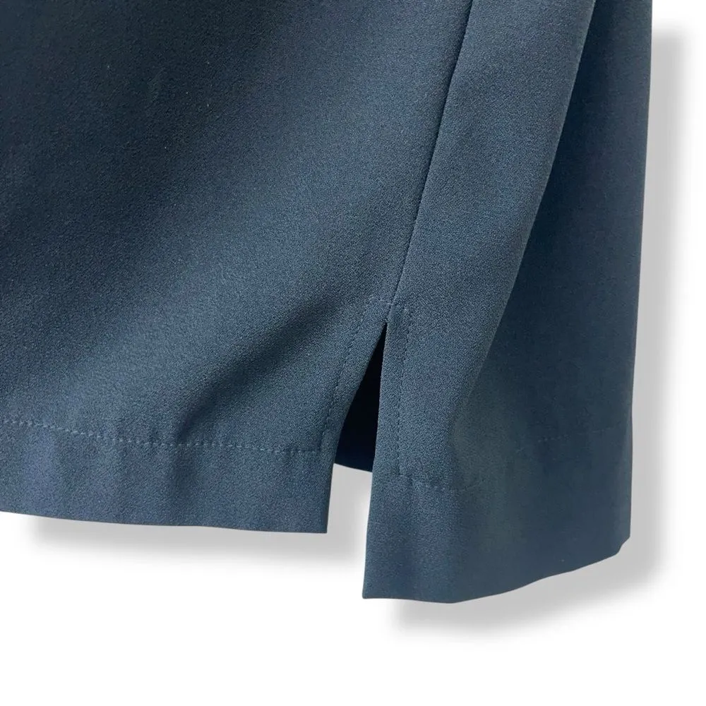 Madewell Leather Pocket T-Shirt Dress in Black - B0615 - XXS - Image 12