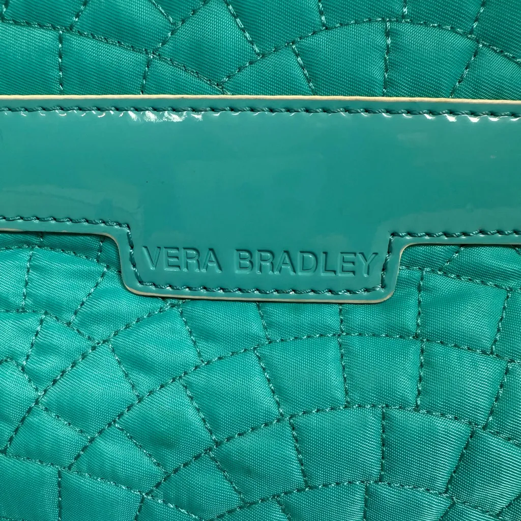 Vera Bradley Turquoise Quilted Cosmetic Bag - Image 5