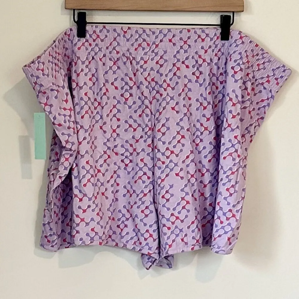 NWT Abound by Nordstrom Geo Print Pull On Organic Cotton Casual Shorts - 4X - Image 6