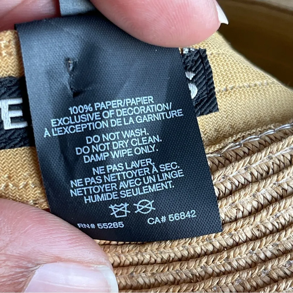 EXPRESS | Tan Floppy Straw Hat - Image 6