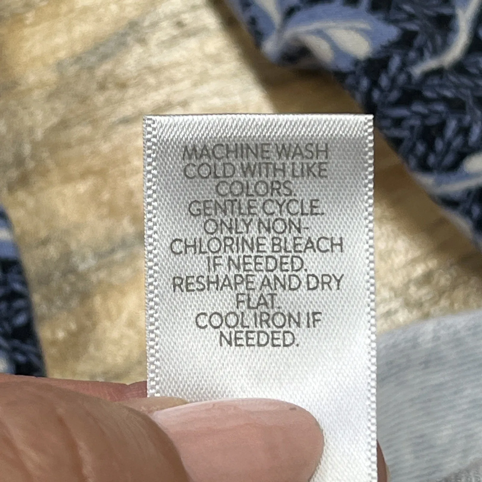 J Jill Pure Jill Eco Terry Floral Pullover Top Blue Size Medium Relaxed Soft - Image 6