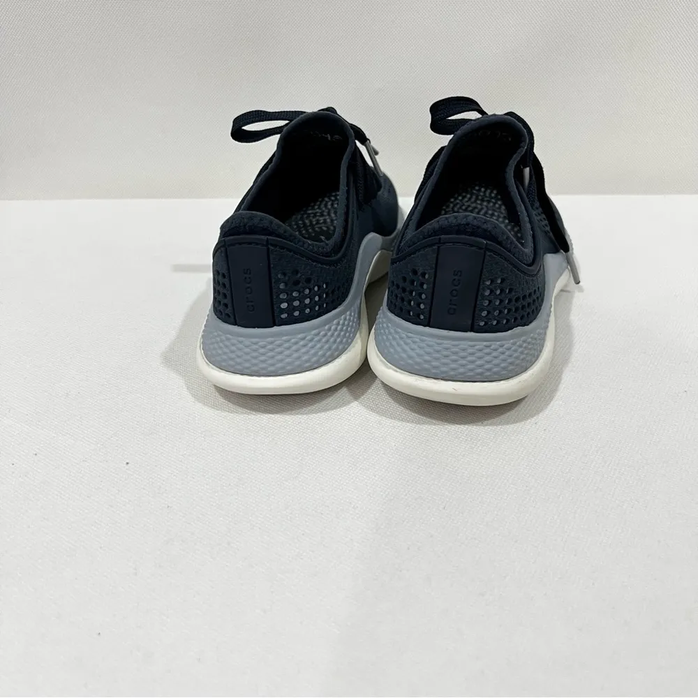 Crocs LiteRide RW 206705 Sneakers Blue/Navy/Gray Size 5 Women Waterproof - Image 4