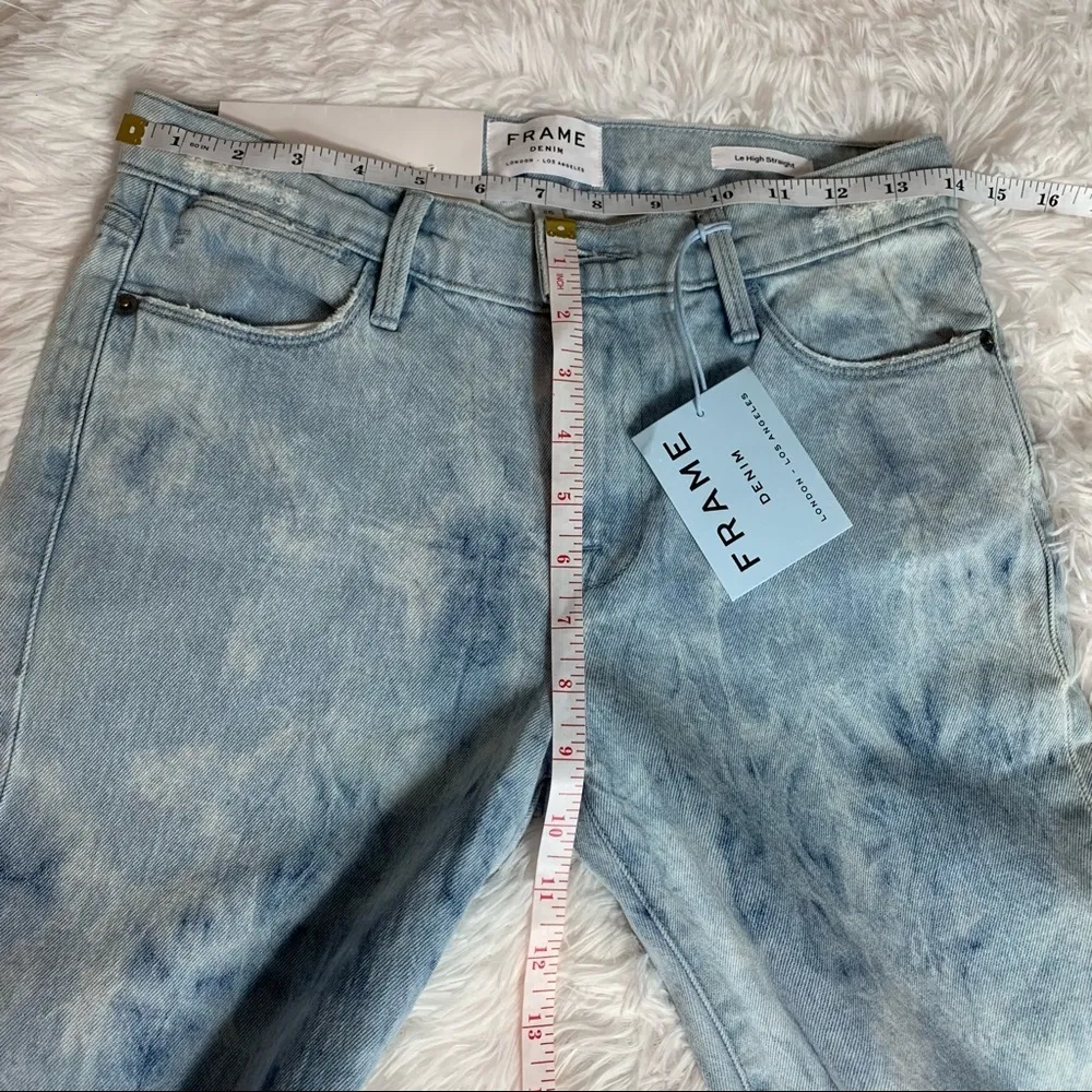 Frame Le High Raw Hem ankle straight leg jeans - Image 4