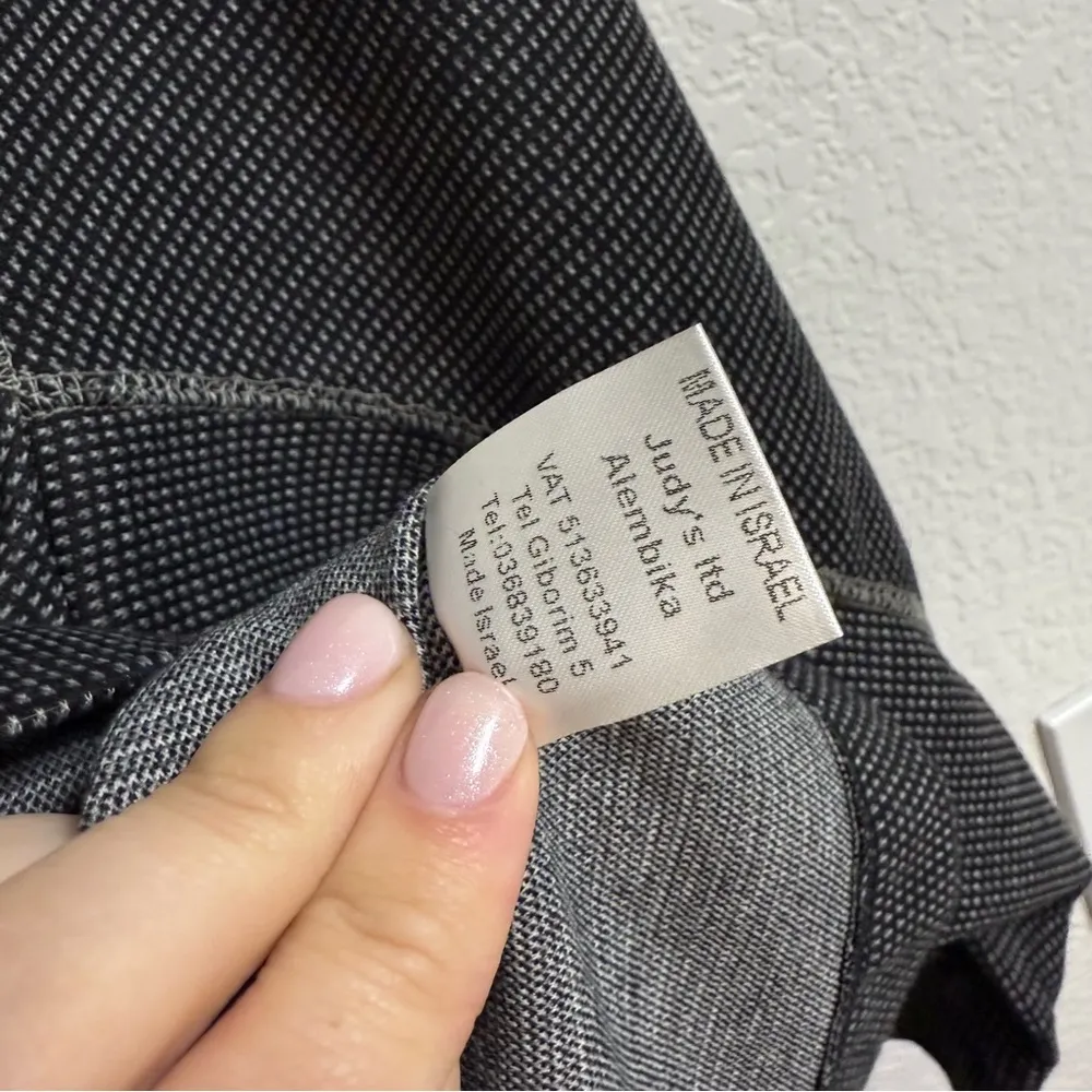 ALEMBIKA Chalk Stripe Oversized Shirt Jacket Size Small Black - Image 6