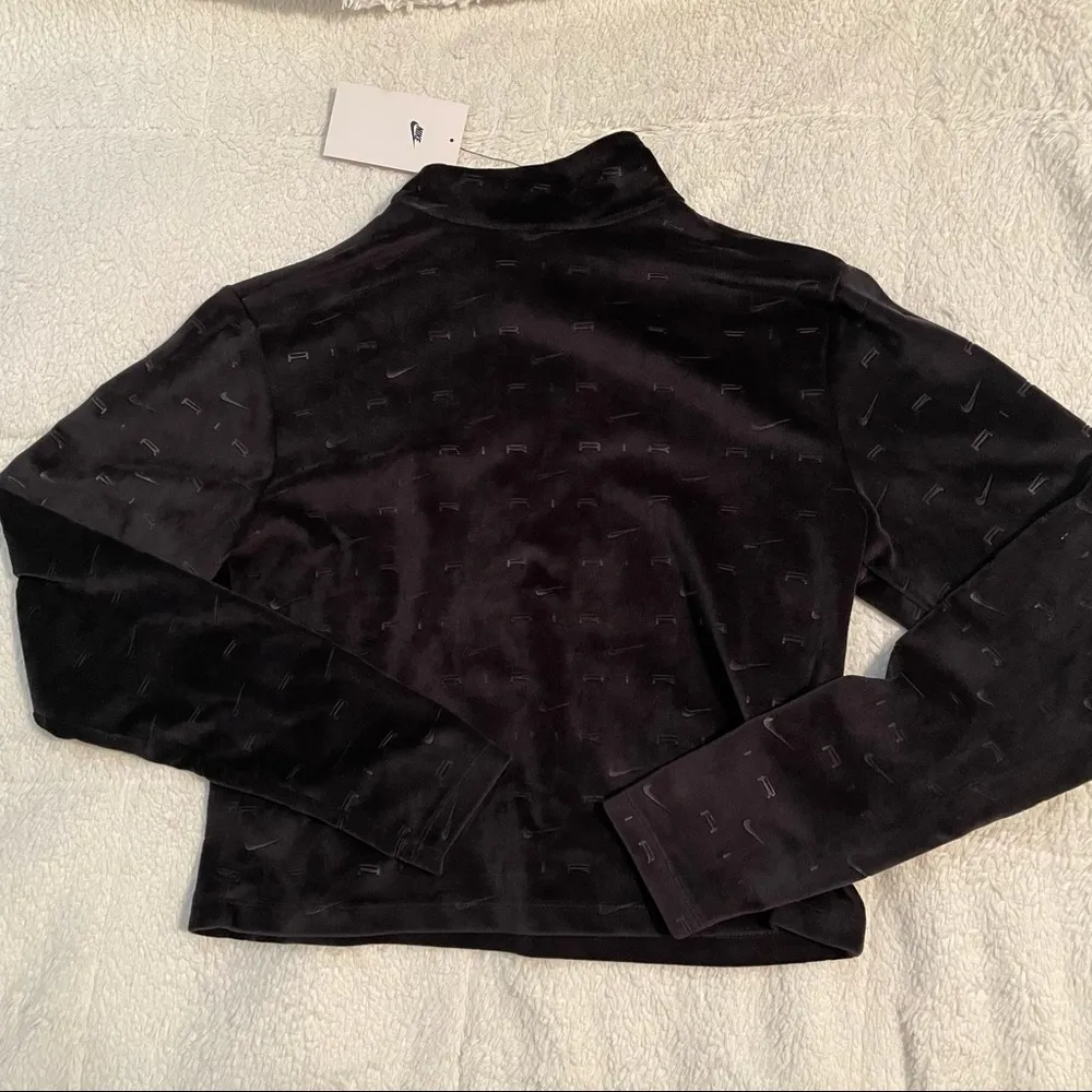 Nike Air Women’s Velour Quarter Zip Long Sleeve Top - Image 10