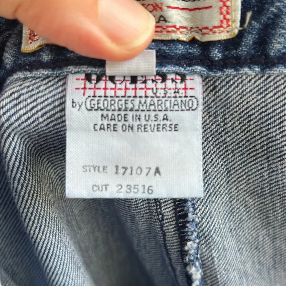 Guess Jeans Women's Vintage 80's Era Stirrup Jeans Size 30 (25" Waist) - Image 8