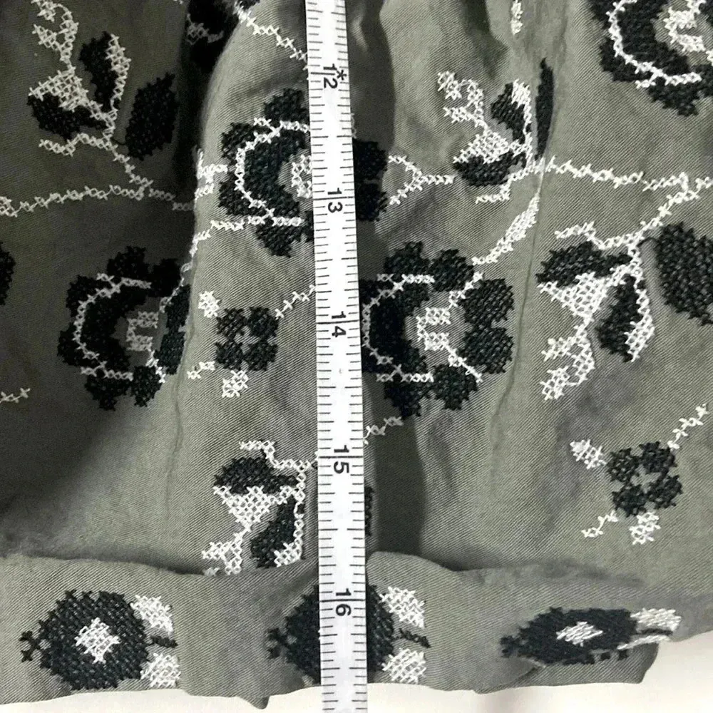 Kate Spade skirt Broome Street discontinued embroidered 100% cotton poplin skirt - Image 4