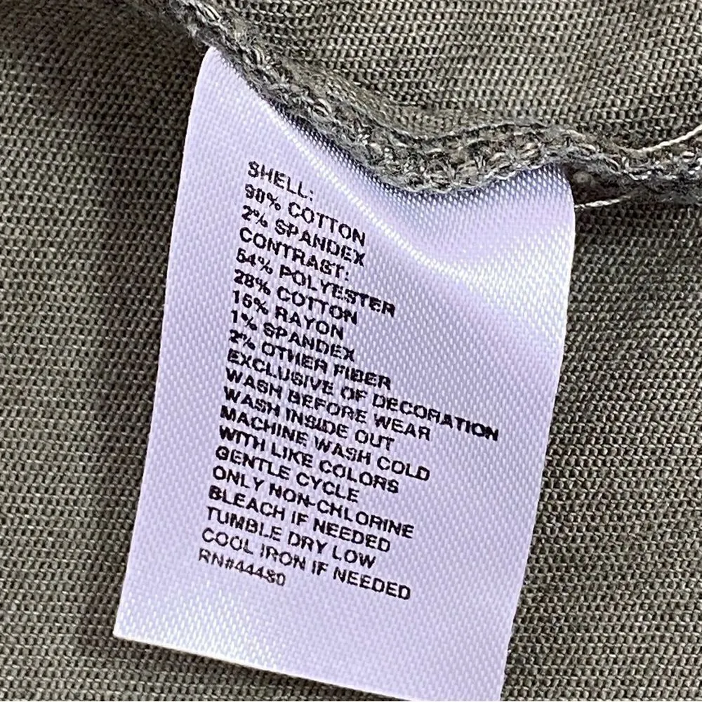 Wonderly Curvy Embroidered Back Twill Army Jacket Green 12W - Image 13