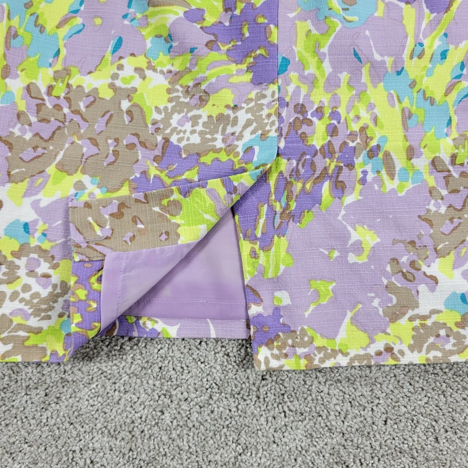 Talbots Womens Skirt 12 Green & Purple Lot of 2 Pencil Straight Stretch Casual - Image 7