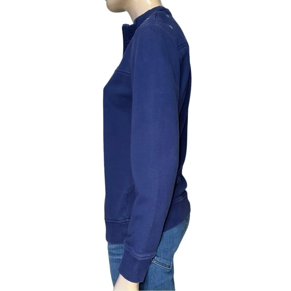 Vineyard Vines Women’s Size XXS Navy Blue Relaxed Whale Embroidered Shep Shirt - Image 4