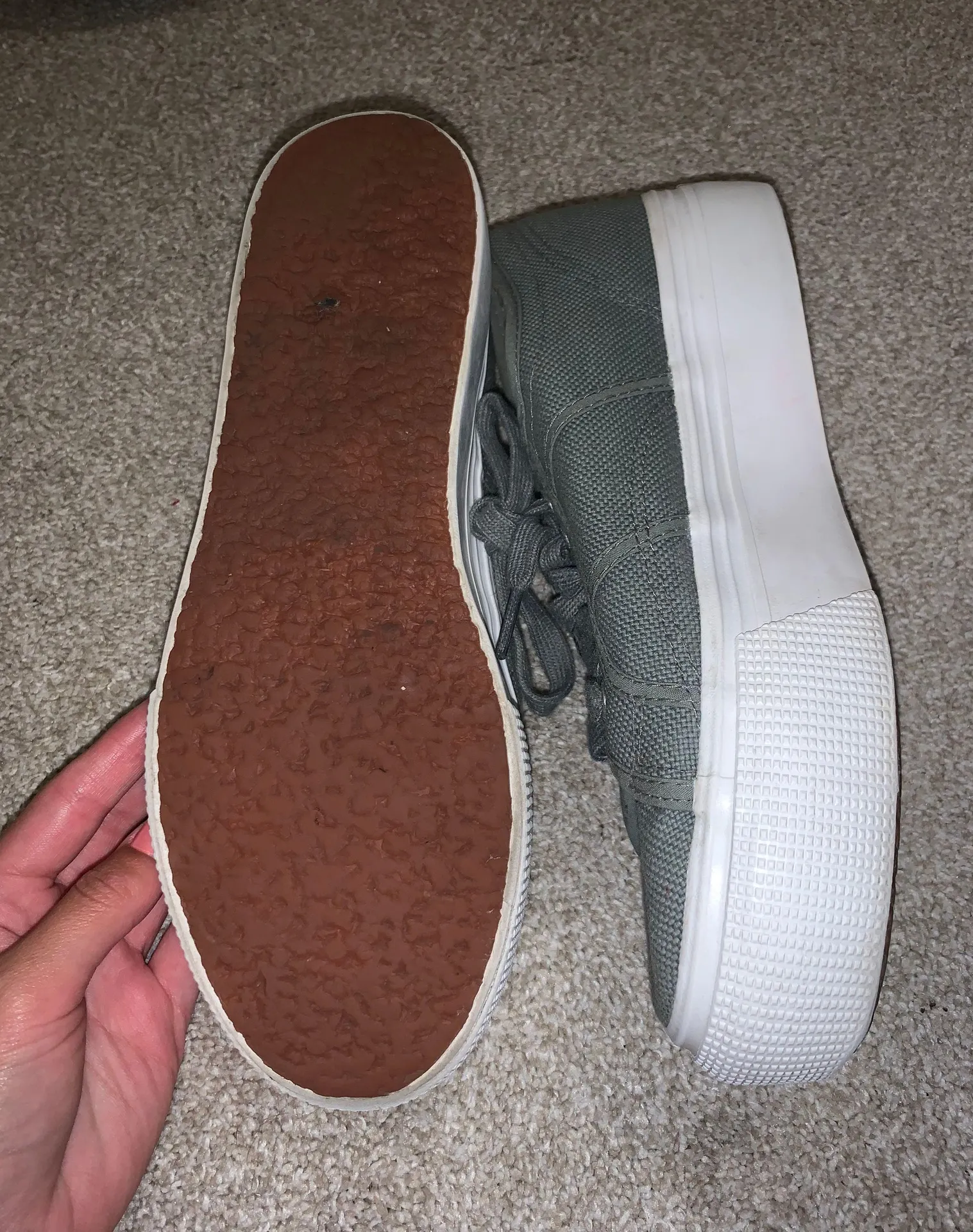 Gray Platform Sneakers - Image 4