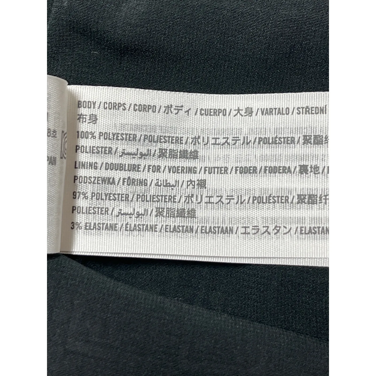 Abercrombie & Fitch Beige Geometric Sleeveless One Shoulder Scarf Tank Top Sz L - Image 5