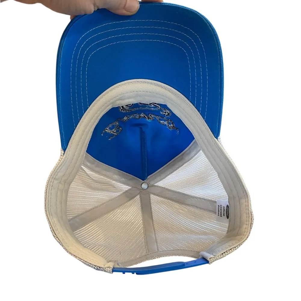 Ford Retro Old School Style Official BRONCO Blue White Snapback Hat baseball hat - Image 6