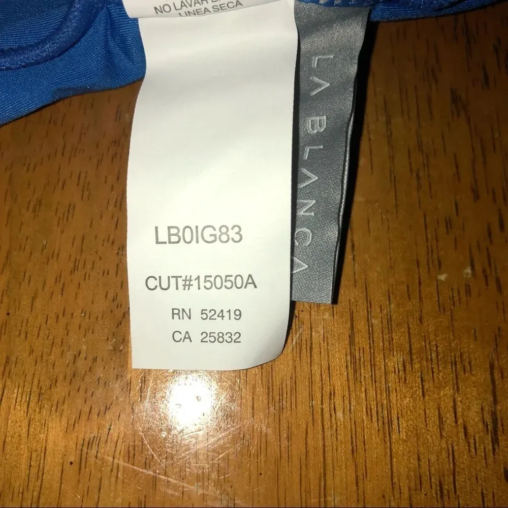 La Blanca "Island Goddess" tankini wrap top,size 6 - Image 13