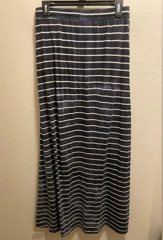 Replay Blue & White Striped Nautical Maxi Skirt Size Small - Image 9