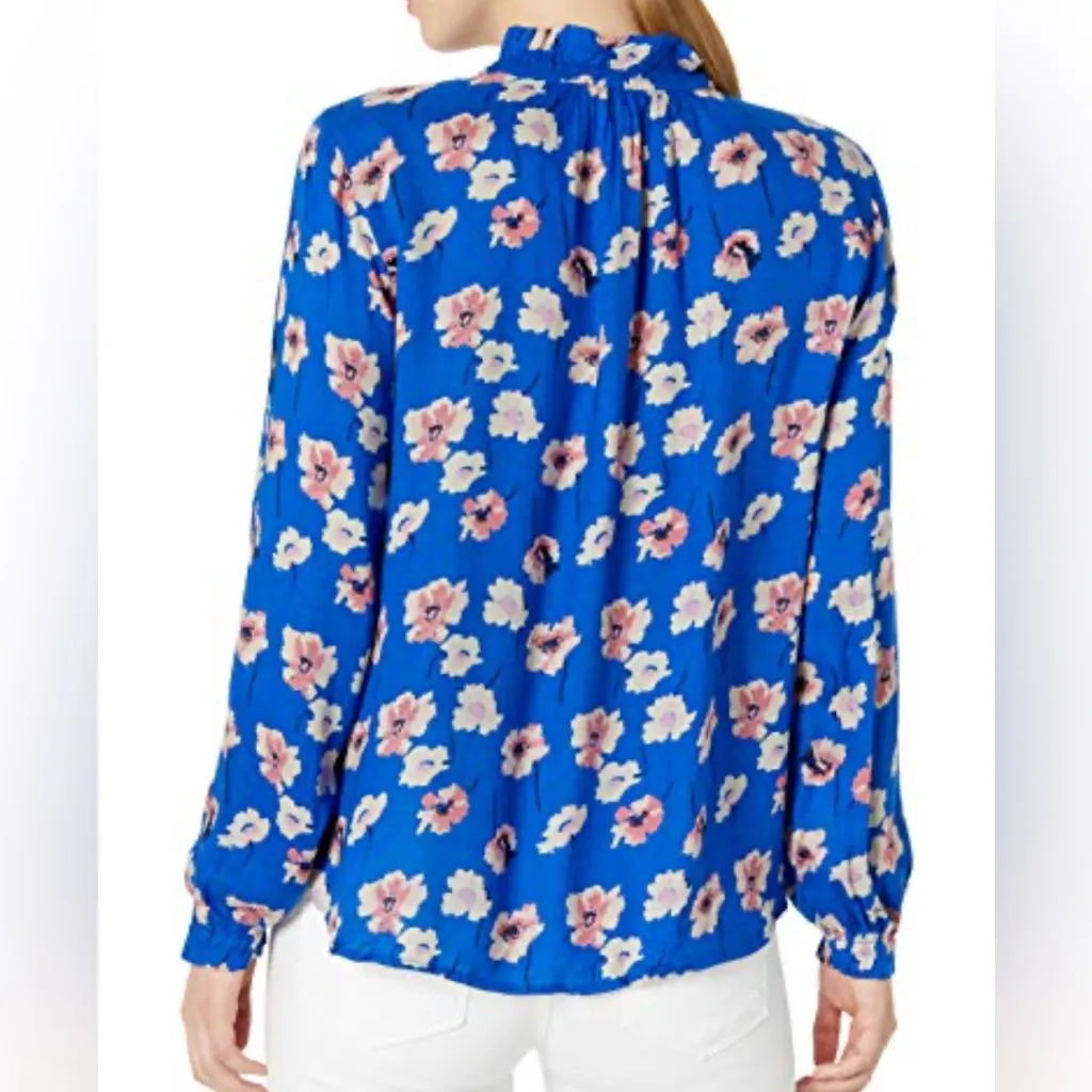 Lucky Brand Women’s Plus Size 1X Floral Peasant Blouse Cold Shoulder - Image 11