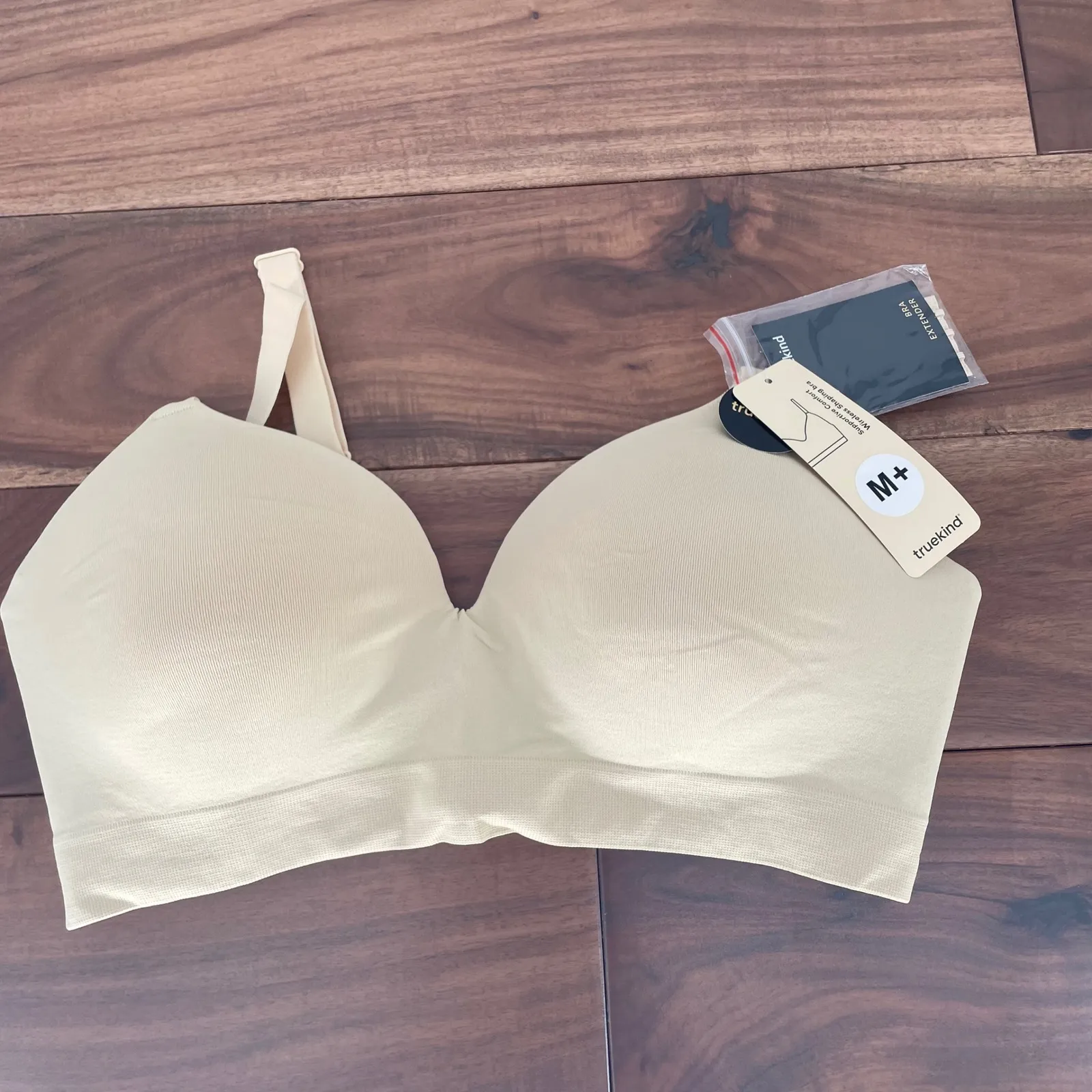Truekind Supportive Comfort Wireless Shaping Bra Everyday Smooth Seamless Tan Size undefined - Image 2