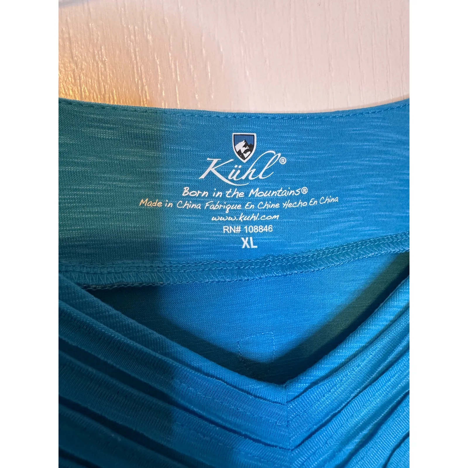 Woman's KÜHL Vega Tee -Metal Blue/Rally Blue-NWT-XL - Image 3