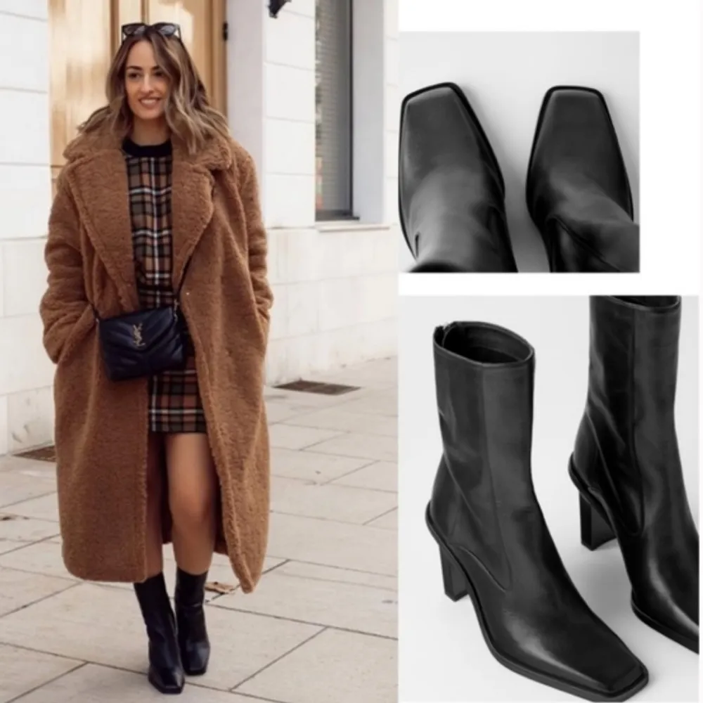 Zara heels square toe ankle boots - Image 11