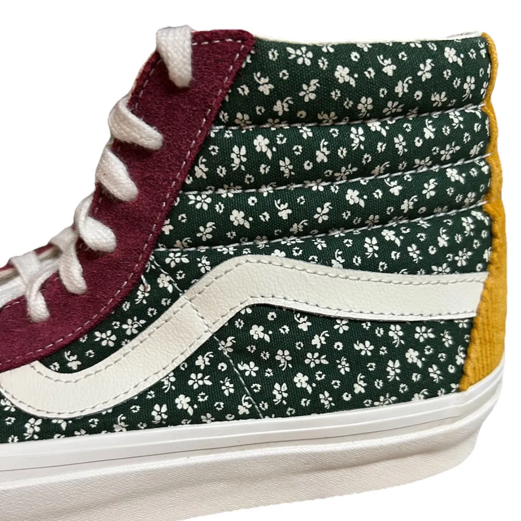 Vans Sneakers Size 9.5 Floral Hi Tops Rare Skater - Image 5